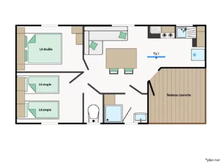 Mobilhome 4 personnes - Mobile-home BERGERONETTE**** 4 personnes 11