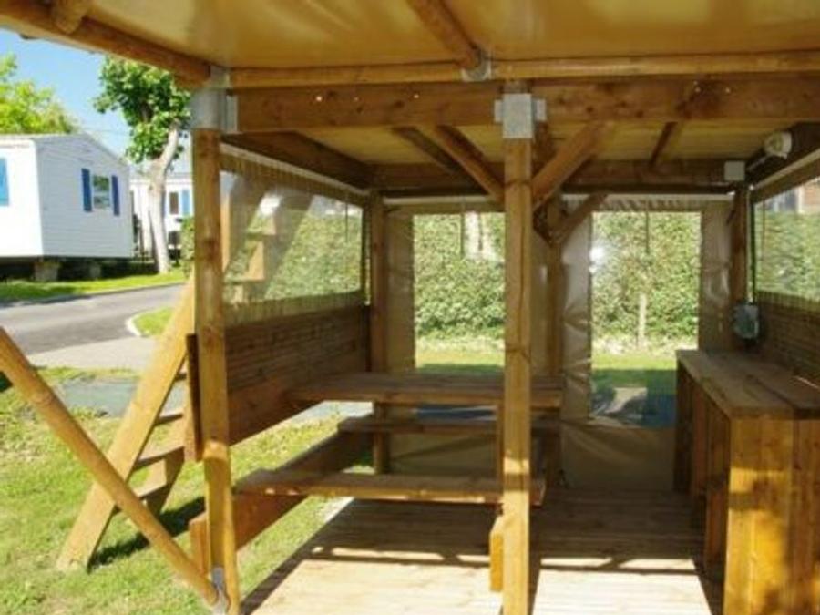Tente en toile et en bois 2 personnes - Lodge ECHASSE 2 personnes 1