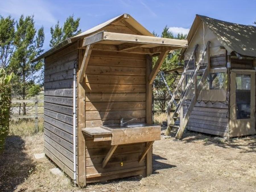 Tente en toile et en bois 2 personnes - Lodge ECHASSE 2 personnes 0