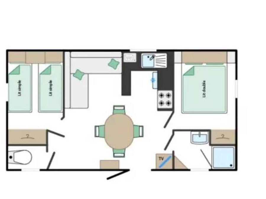 Mobilhome 4 personnes - Mobile-Home HUPPE**** 4 personnes 5