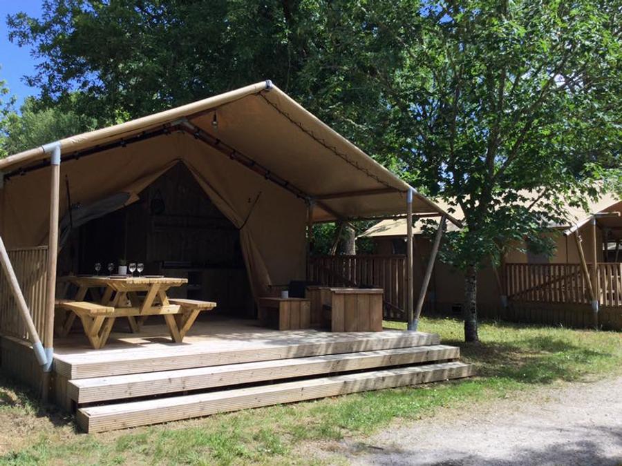 Tente en toile et en bois 2 personnes - Lodge Woody 27 0