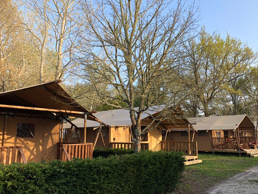 Tente en toile et en bois 4 personnes - Lodge Woody 27 0