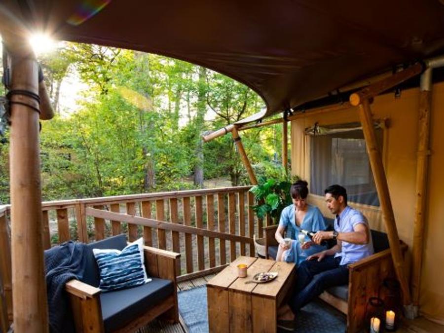 Tente en toile et en bois 4 personnes - Lodge Woody 27 12