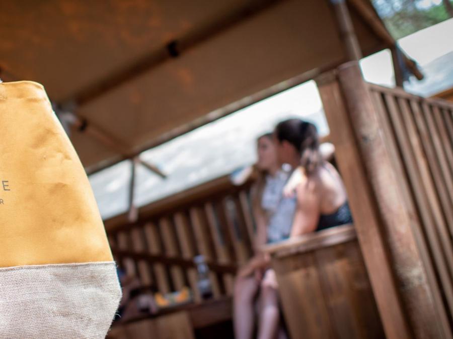 Tente en toile et en bois 4 personnes - Lodge 1