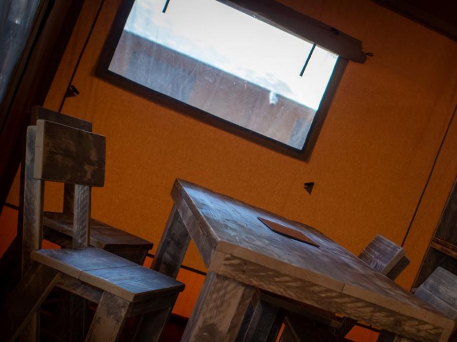 Tente en toile et en bois 4 personnes - Lodge 4