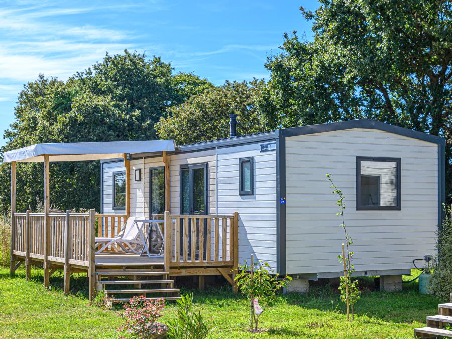 Mobilhome 6 personnes - Mobil-home Premium 32m² - 3 chambres - terrasse couverte - TV + draps + serviettes 6 pers. 0