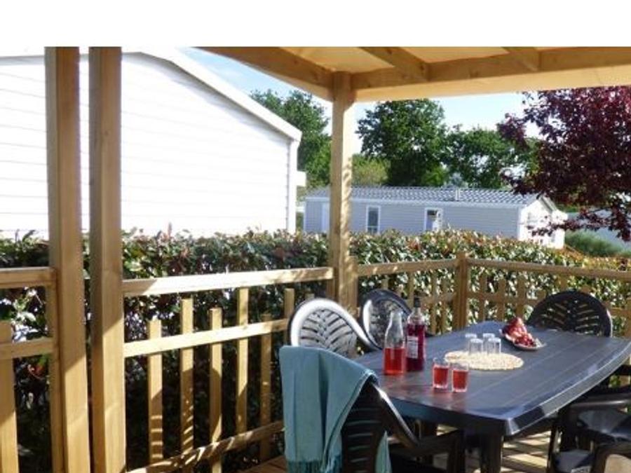 Mobilhome 6 personnes - Mobilhome ARCHIPEL Premium 30m² - 3 chambres / terrasse couverte + TV + LV + Draps 6 pers 1