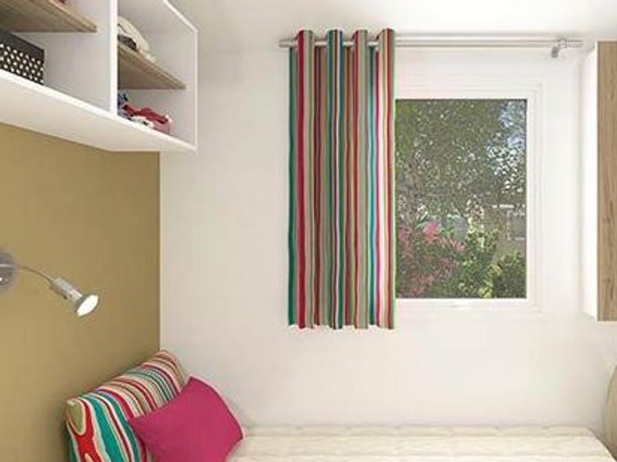 Mobilhome 6 personnes - Mobilhome ARCHIPEL Premium 30m² - 3 chambres / terrasse couverte + TV + LV + Draps 6 pers 5