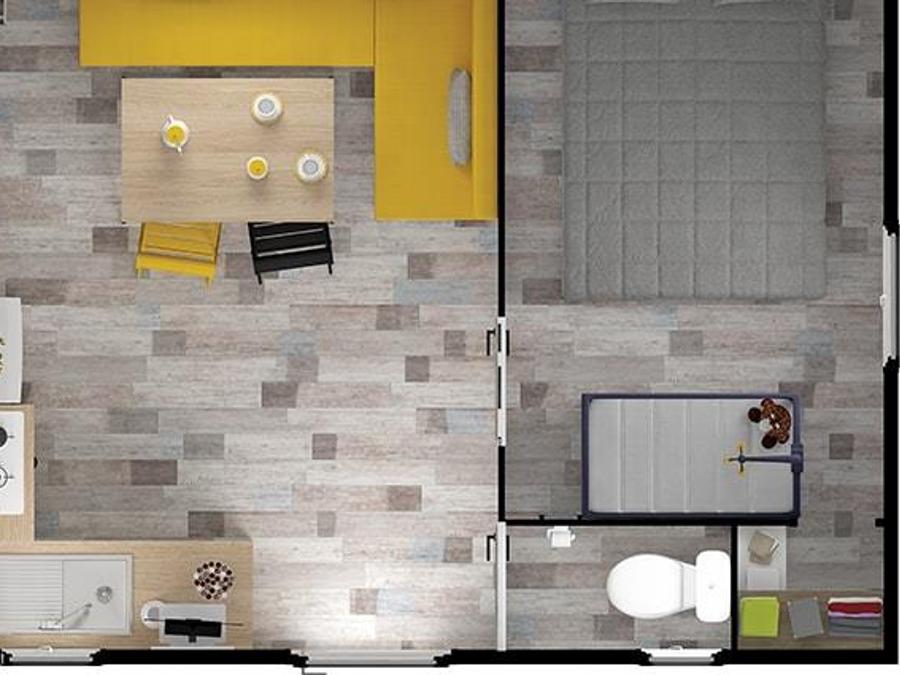 Mobilhome 4 personnes - Mobilhome EVASION Confort 27m² - 2 chambres / Terrasse couverte + TV 4 pers 4