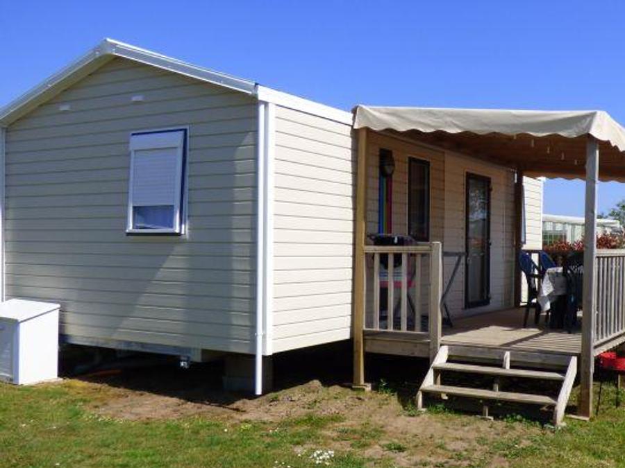 Mobilhome 4 personnes - Mobilhome EVASION Confort 27m² - 2 chambres / Terrasse couverte + TV 4 pers 0