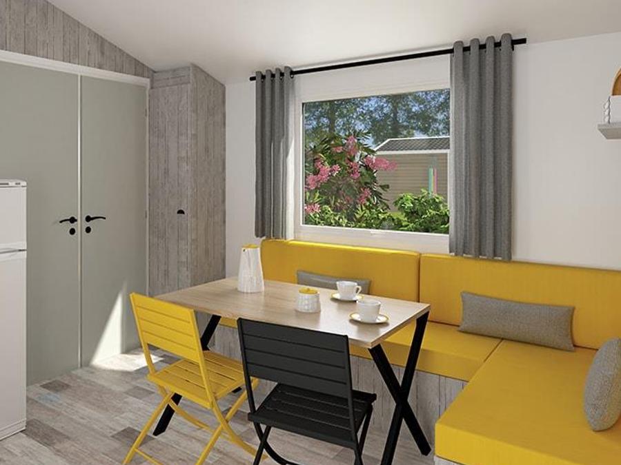 Mobilhome 4 personnes - Mobilhome EVASION Confort 27m² - 2 chambres / Terrasse couverte + TV 4 pers 1