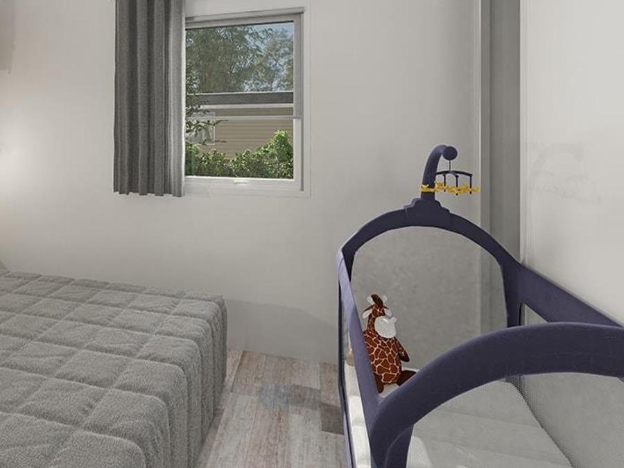 Mobilhome 4 personnes - Mobilhome EVASION Confort 27m² - 2 chambres / Terrasse couverte + TV 4 pers 3