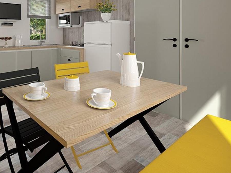 Mobilhome 4 personnes - Mobilhome EVASION Confort 27m² - 2 chambres / Terrasse couverte + TV 4 pers 2