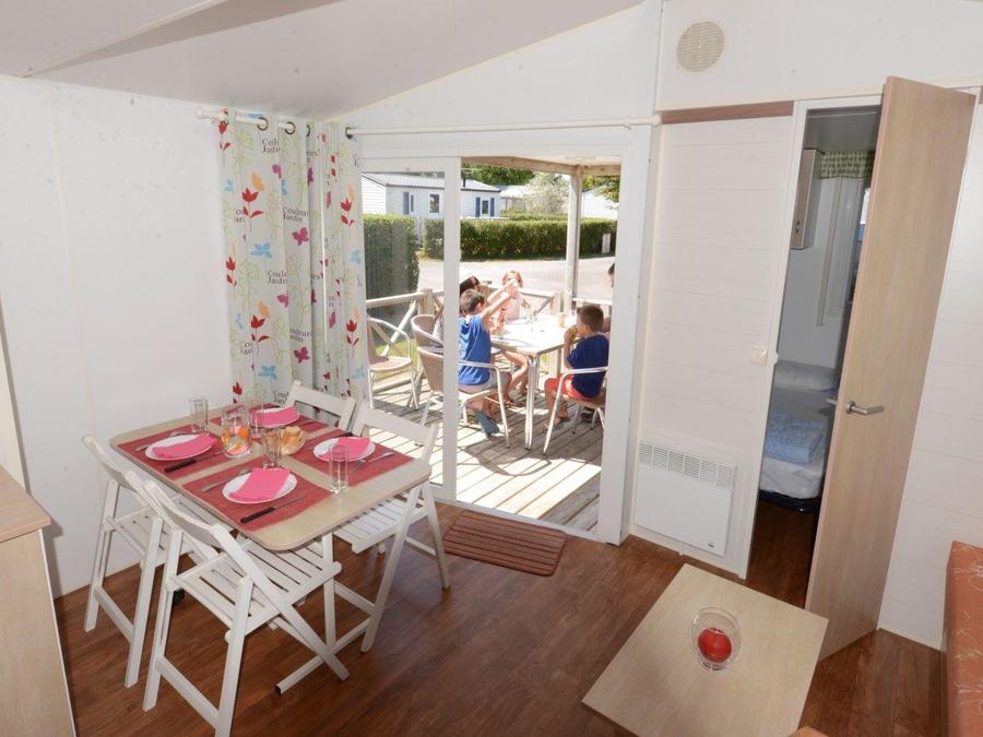 Mobilhome 4 personnes - Mobilhome IROISE Standard 25.5m² - 2 chambres / terrasse intégrée semi-couverte + TV 4 pers 3