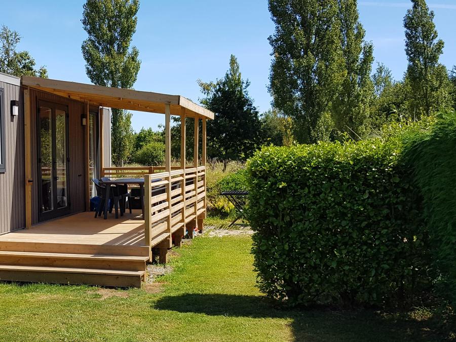 Mobilhome 4 personnes - Mobilhome PENDRUC Premium 30m² - 2 chambres / terrasse couverte + TV + LV + Draps 4 pers 0