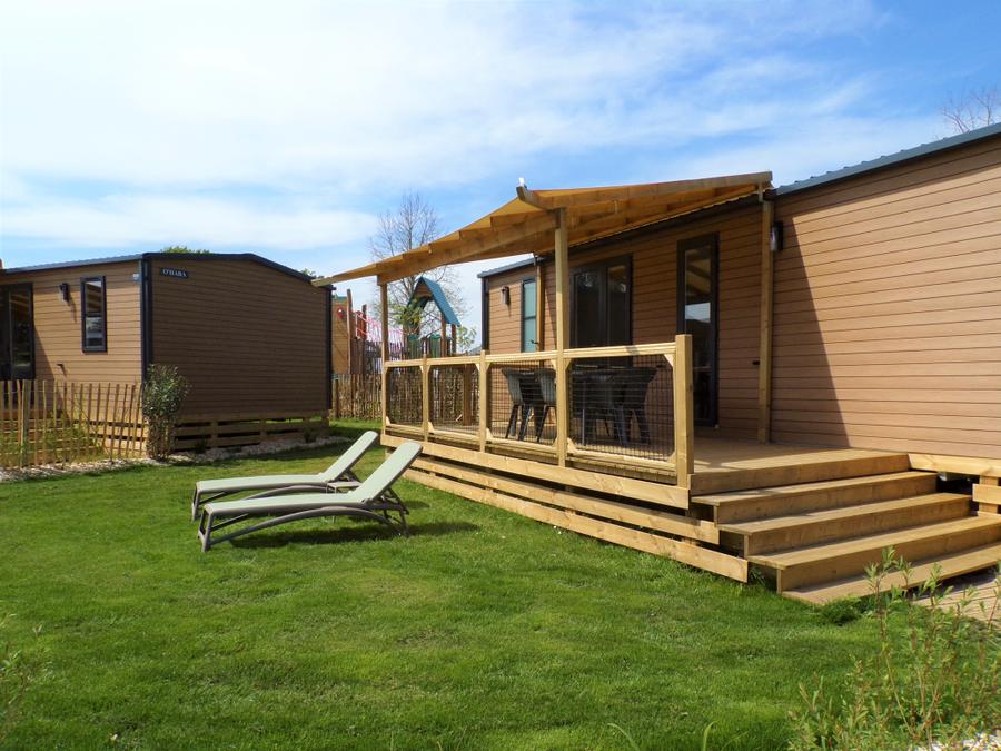 Mobilhome 6 personnes - Mobil-home HORIZON Premium 33m² 3 chambres Terrasse couverte 0