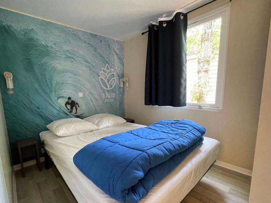 Mobilhome 4 personnes - Surfeur - 20m² - 2 chambres - terrasse couverte 8