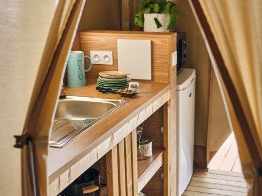 Tente en toile et en bois 5 personnes - Nouveauté 2026 ! ECOLODGE PREMIUM 3