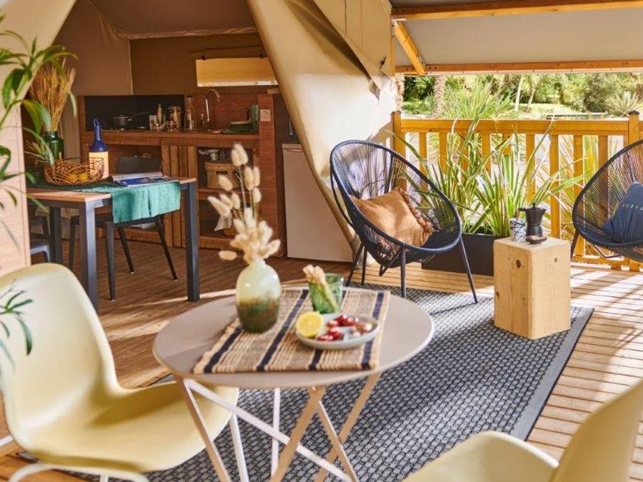 Tente en toile et en bois 5 personnes - Nouveauté 2026 ! ECOLODGE PREMIUM 1