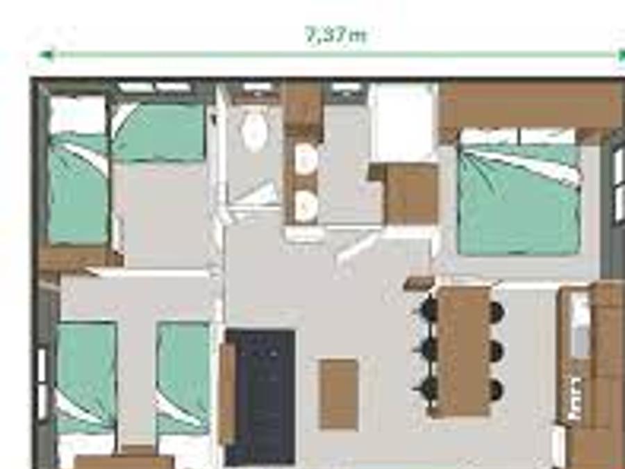 Mobilhome 6 personnes - PORTLAND Premium 35m² 3
