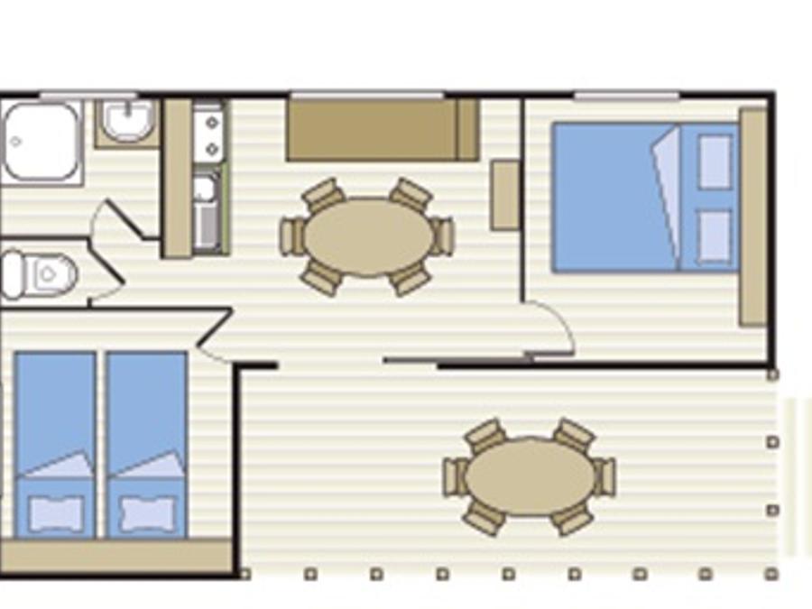 Bungalow 4 personnes - LAGON 2
