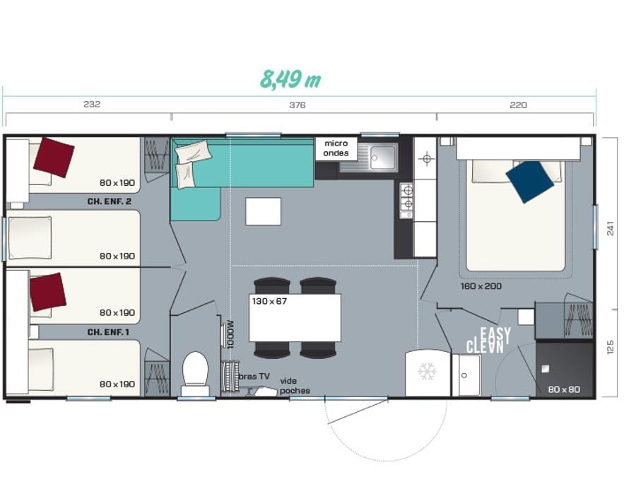 Mobilhome 6 personnes - VENTOUX - 33m² - 3 chambres 9