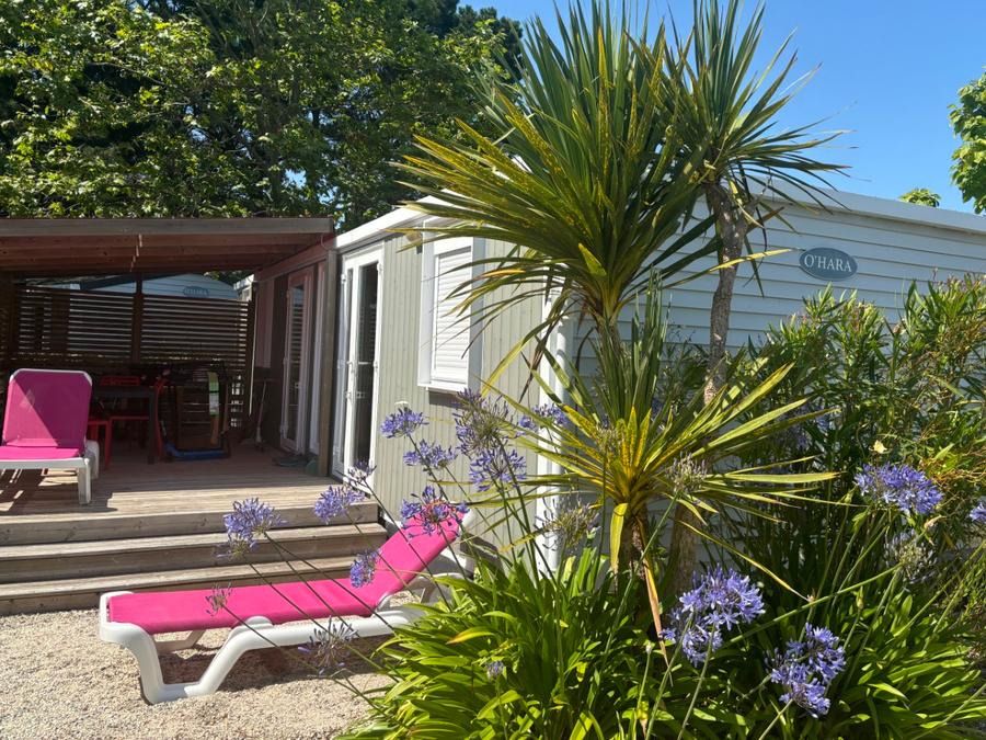 Mobilhome 4 personnes - Cottage Premium - 2 chambres - 2 salles de bains - Draps, serviettes, plancha, forfait ménage inclus 0