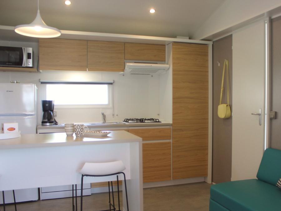 Mobilhome 4 personnes - Cottage Antigua - 2 chambres - 2 salles de bains - Draps et serviettes inclus **** 1