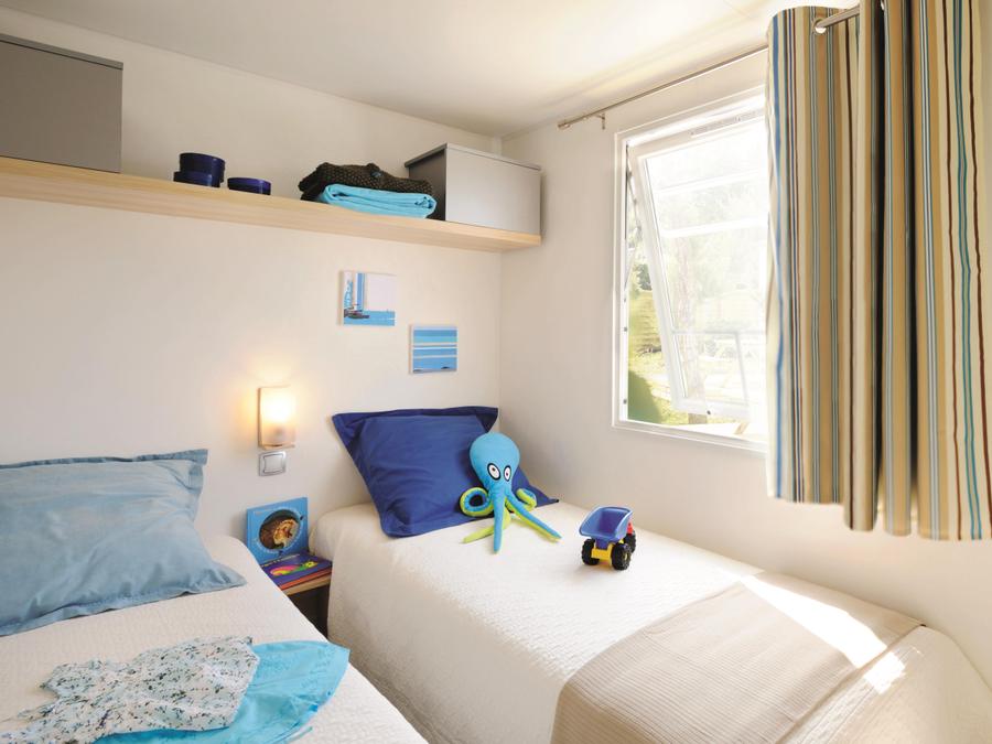 Mobilhome 6 personnes - Cottage Family - 3 chambres : 32m² - Terrasse non couverte 11m² - 6 pers. 11