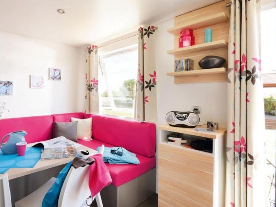 Mobilhome 3 personnes - Cottage Duo - 1 chambre : 21m² - Terrasse non couverte 11m² 2/3 pers. 7