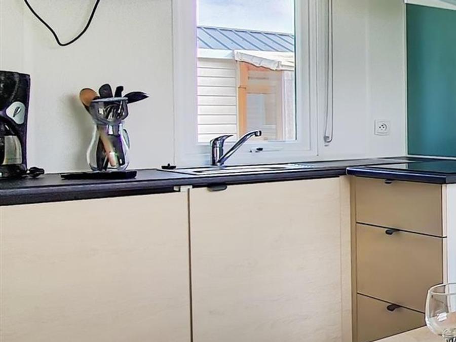 Mobilhome 5 personnes - Cottage Pacifique - 2 chambres : 27m² - Terrasse couverte 9m² 4/5 pers. 5