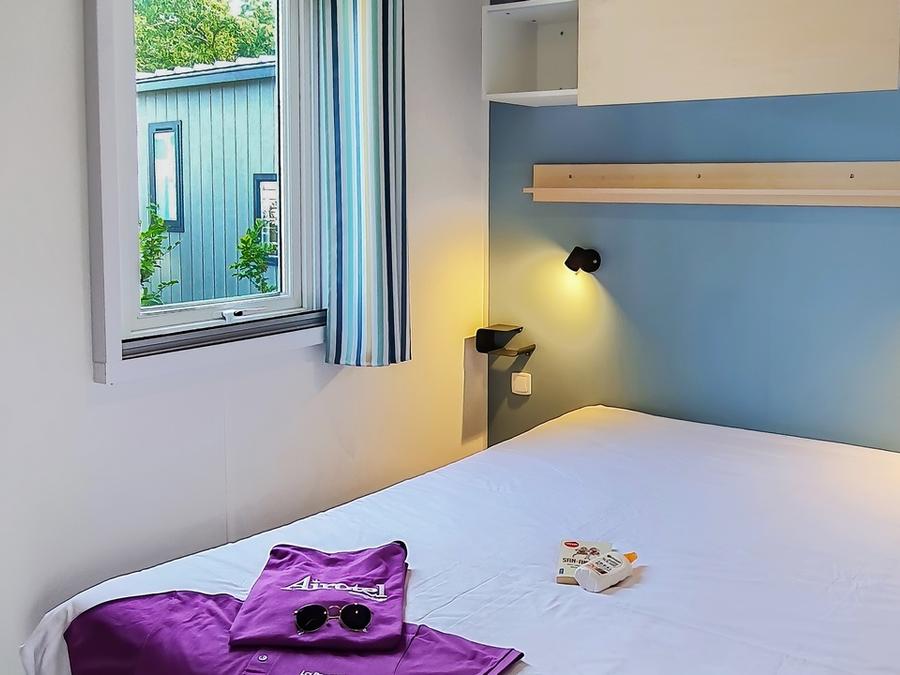 Mobilhome 5 personnes - Cottage Pacifique - 2 chambres : 27m² - Terrasse couverte 9m² 4/5 pers. 13