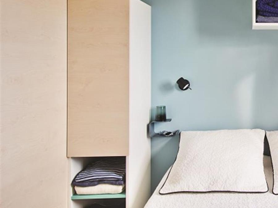 Mobilhome 5 personnes - Cottage Pacifique - 2 chambres : 27m² - Terrasse couverte 9m² 4/5 pers. 7