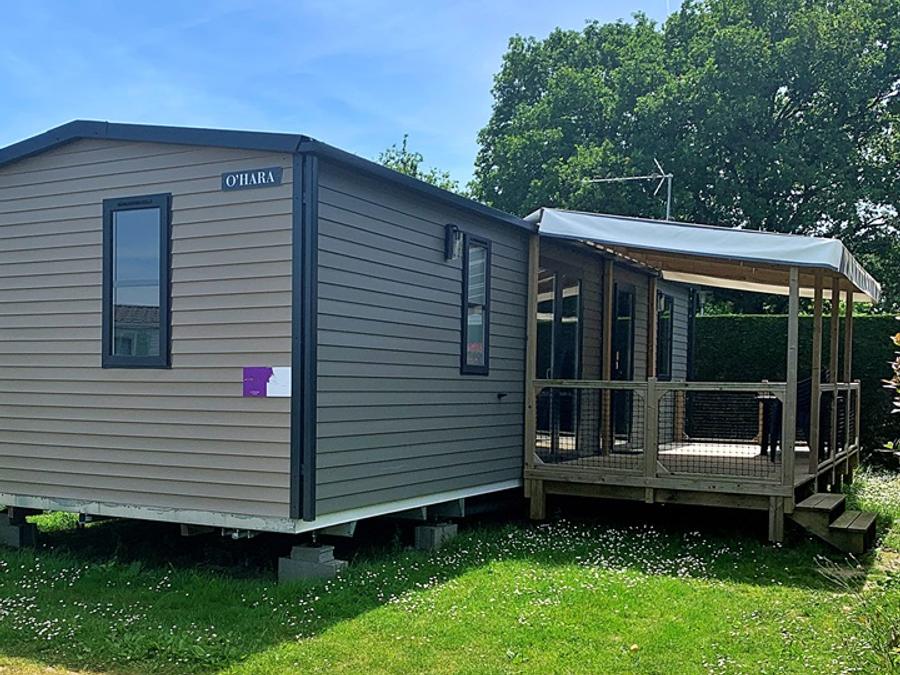 Mobilhome 6 personnes - Cottage Prestige - 3 chambres : 37 m² + 18 m² de terrasse semi-couverte 15