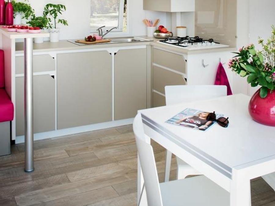 Mobilhome 8 personnes - Cottage Quatro - 4 chambres : 39 m² + 15 m² terrasse semi couverte 3