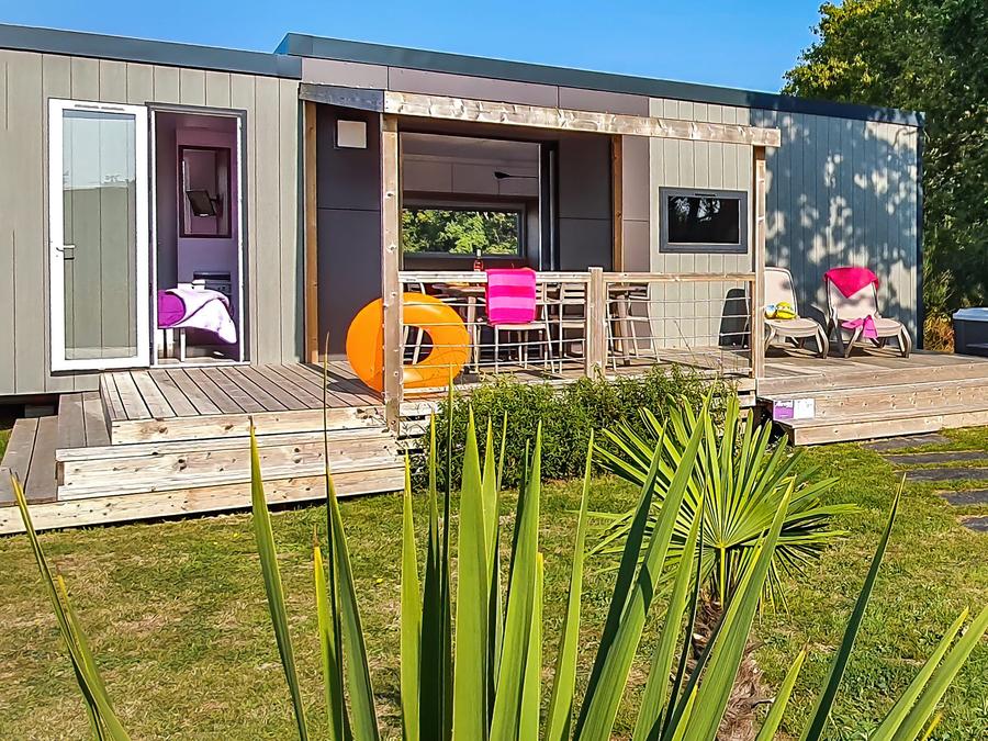 Mobilhome 5 personnes - TAOS avec spa privatif 2 chambres avec terrasse couverte 5p 0