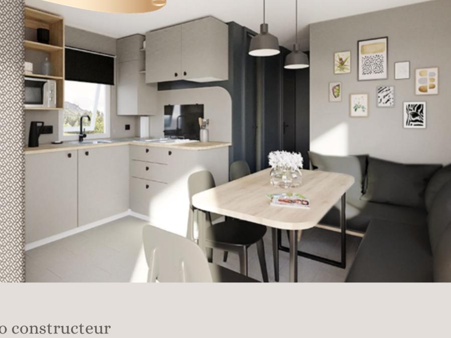 Mobilhome 6 personnes - Cottage Family Pacifique - 3 chambres : 30m² + 9 m² terrasse 1