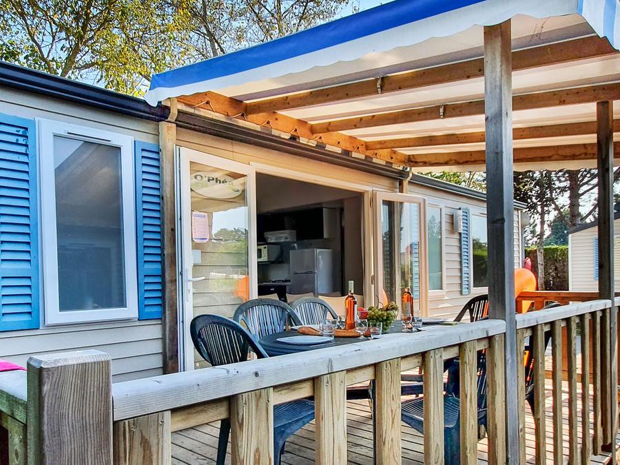 Mobilhome 6 personnes - Cottage Family - 3 chambres : 33 m² + 11 m² terrasse semi couverte 9