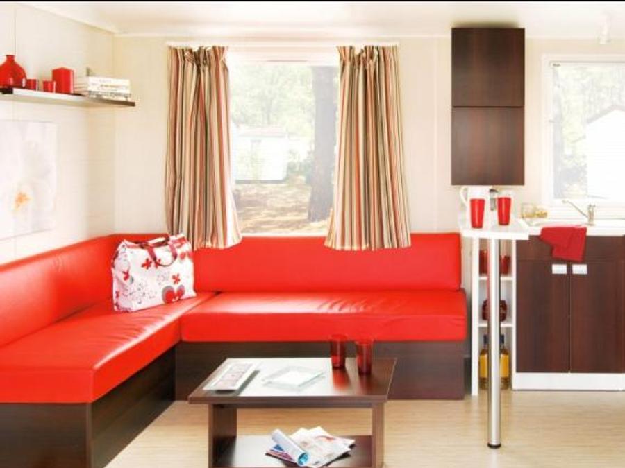 Mobilhome 6 personnes - Cottage Family - 3 chambres : 33 m² + 11 m² terrasse semi couverte 3