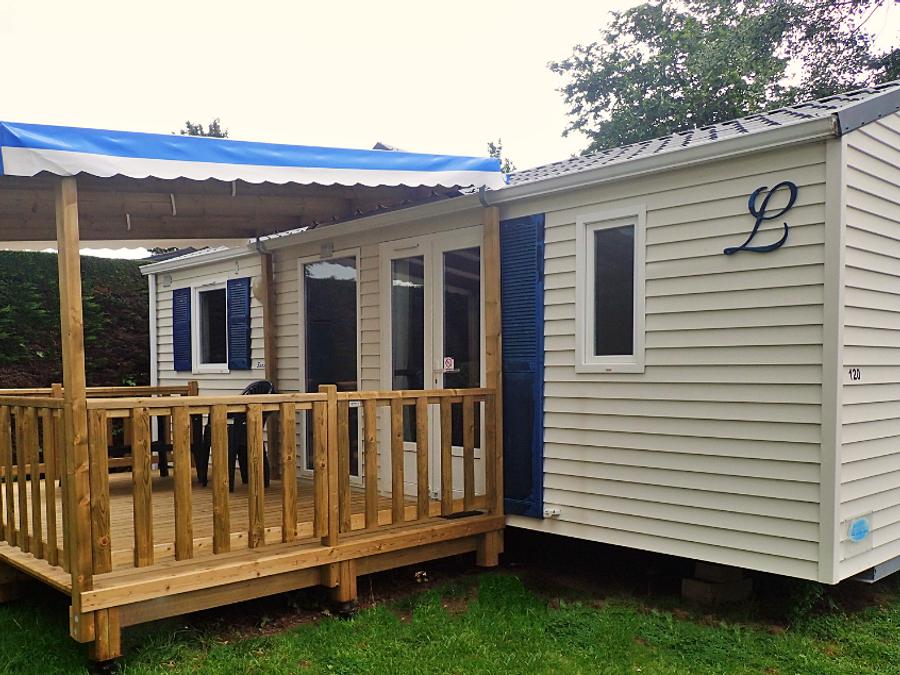 Mobilhome 6 personnes - Cottage Family - 3 chambres : 33 m² + 11 m² terrasse semi couverte 7