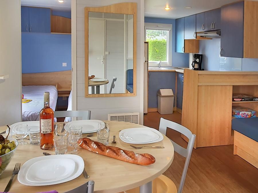 Mobilhome 5 personnes - Cottage Louisiane - 2 chambres : 31 m² + 14 m² terrasse semi-couverte 3