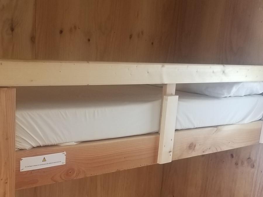 Hébergement 6 personnes - Cabane équipée - 2 chambres 25m² 2