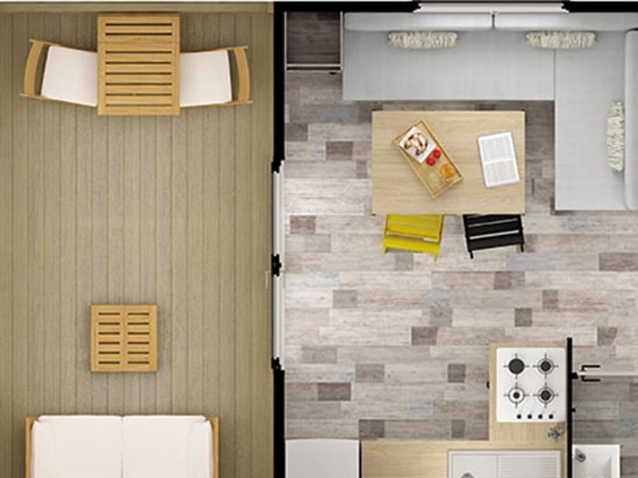 Mobilhome 4 personnes - Mobil Home V.I.P. 2 Chambres 4 pers 7