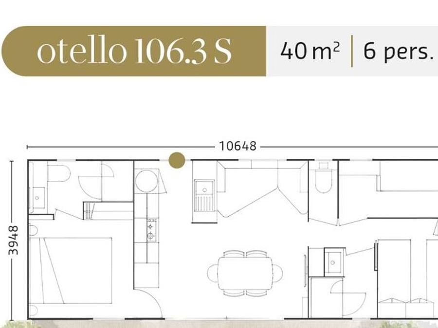 Mobilhome 6 personnes - VIP Prestige 3 ch, 6 pers, 2 SDB, climatisé 9
