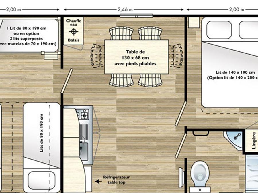 Mobilhome 5 personnes - ECO 2 ch 4/5 pers 2