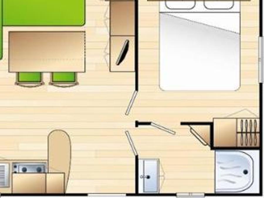 Mobilhome 6 personnes - Mobil-Home Passion 2 chambres 4/6 pers 7