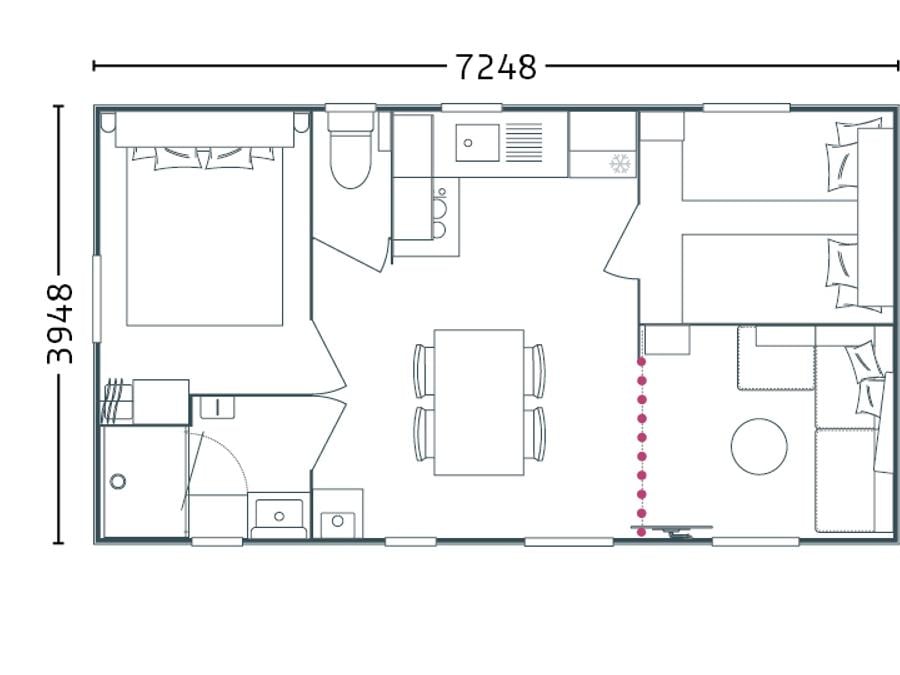 Mobilhome 6 personnes - Mobil-Home Passion 2 chambres 4/6 pers 13