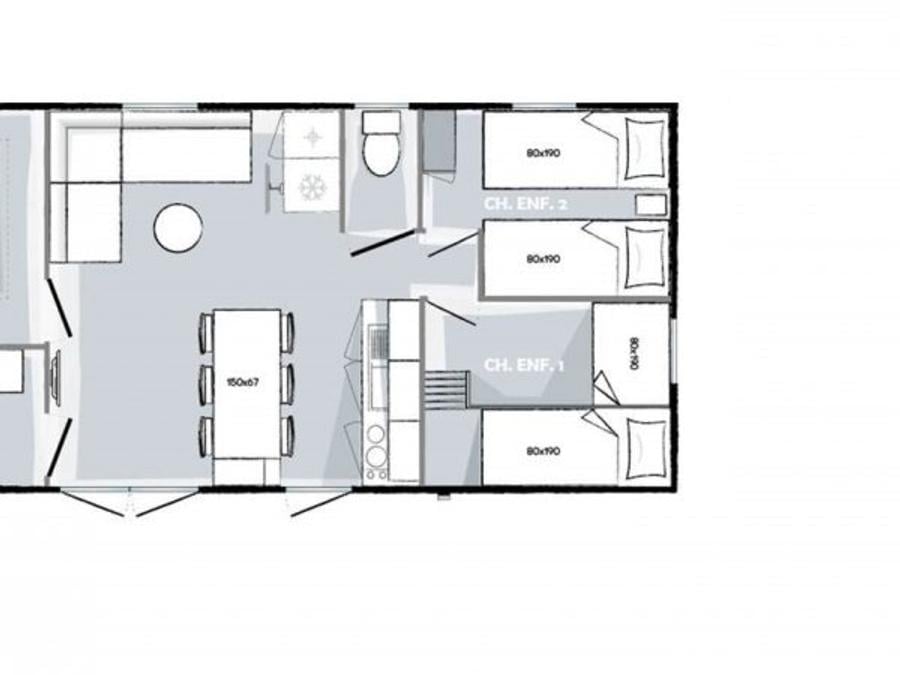 Mobilhome 6 personnes - PRESTIGE D 8