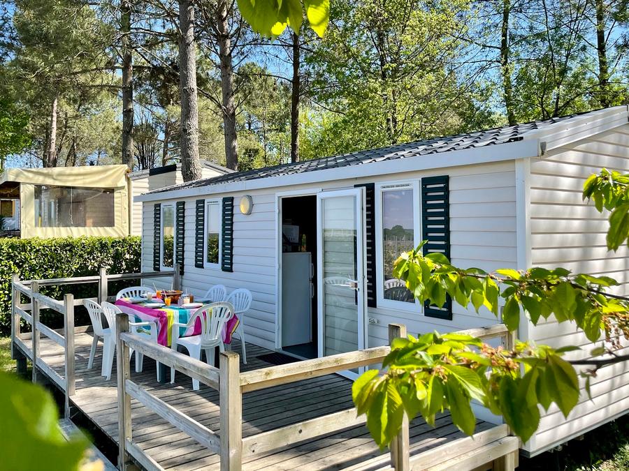 Mobilhome 8 personnes - Mobil Home Confort - 3 chambres (32m²) + Climatisation + vue vigne 6/8 pers 0