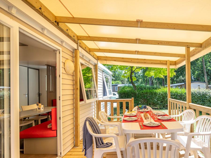 Mobilhome 6 personnes - Confort TV 3ch -TV-terrasse couverte-plancha- 30m² | CONFORT 2